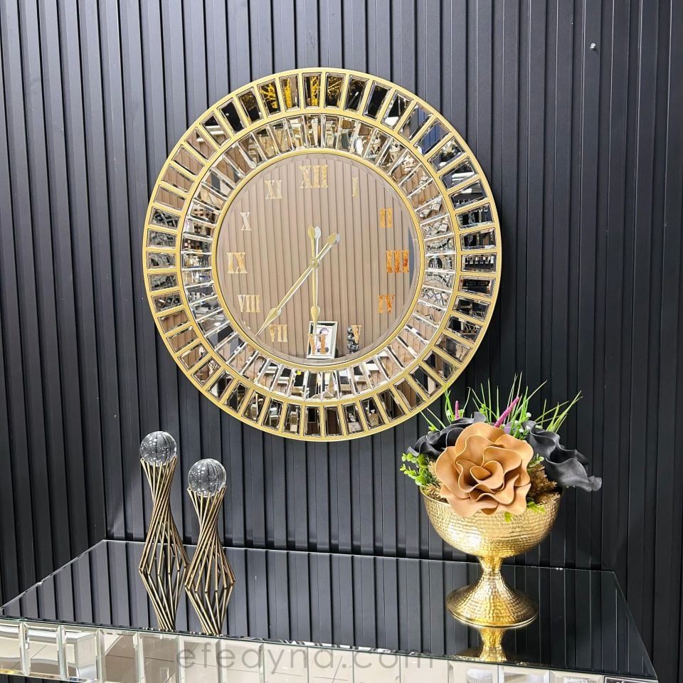 ANTİK-BRONZ DUVAR SAATİ 80CM