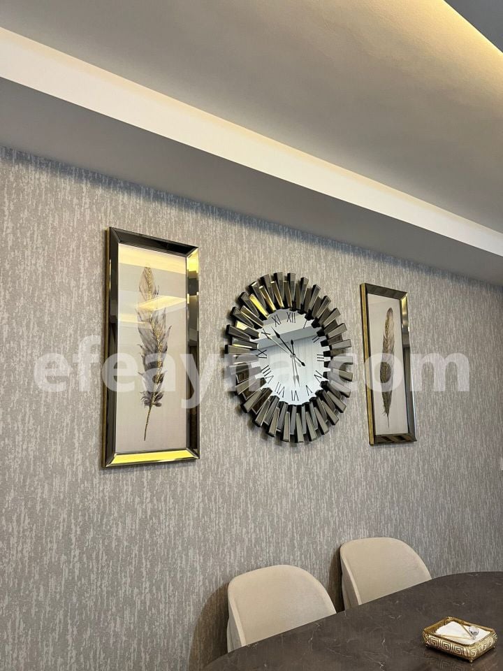 PİYANO- 3'LÜ BRONZ SAAT & TABLO SETİ