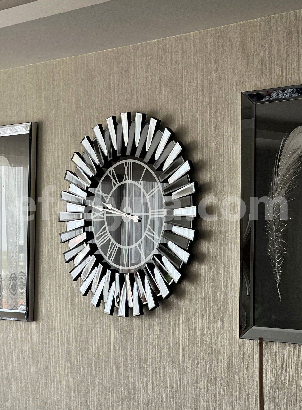PİYANO X-FÜME AYNA DUVAR SAATİ 65cm