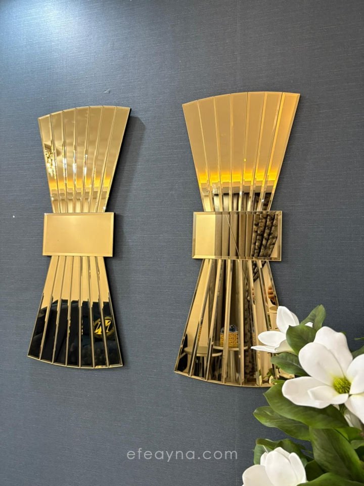 PAPYON MODEL GOLD AYNA 2'Lİ SET (35x85cm x 2 adet)