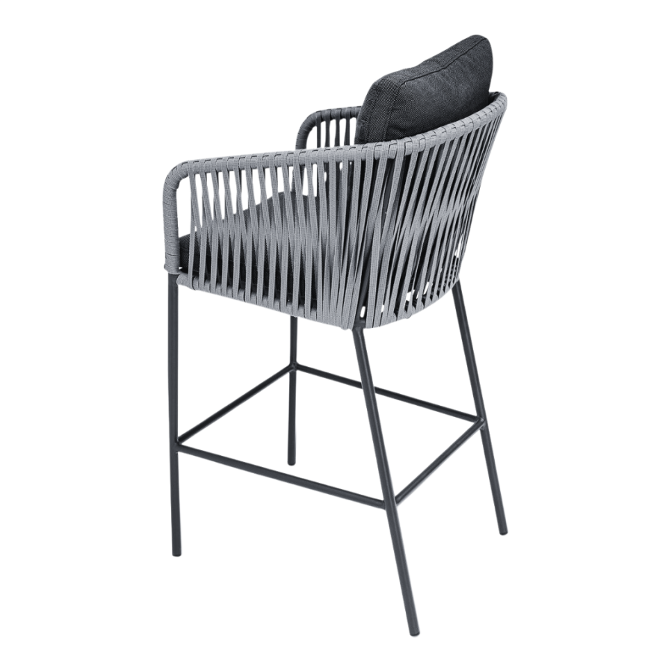 Afro Dış Mekan Örgülü Bar Sandalyesi
