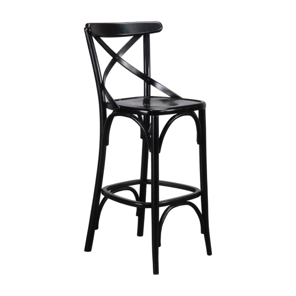 Tonet Ahşap Bar Sandalyesi