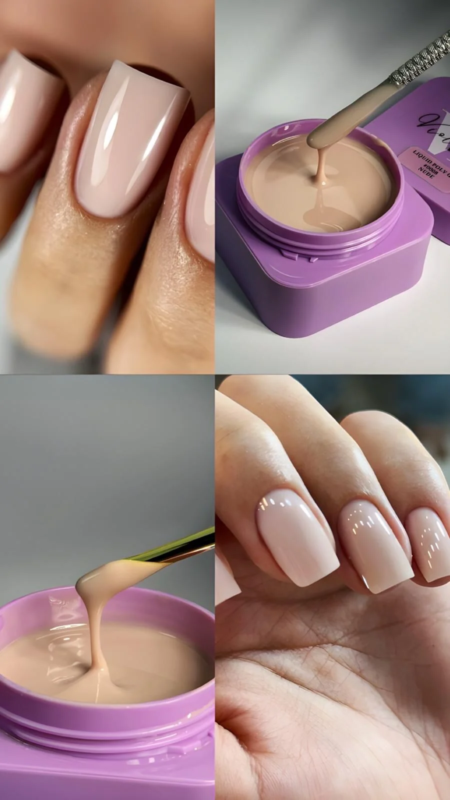 Viola Beauty Liquid Poly Gel Nude #0008 - (Yeni Renk) 30 ml