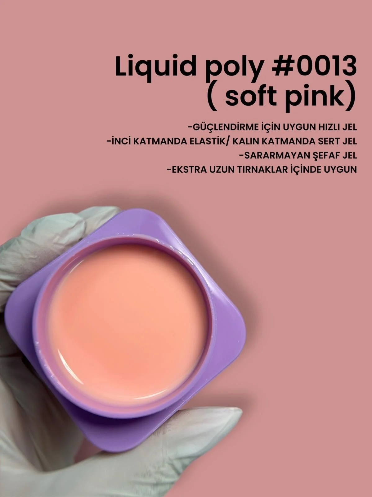 Viola Beauty Liquid Poly Gel Nude #0013 - (Yeni Kıvam) 30 ml