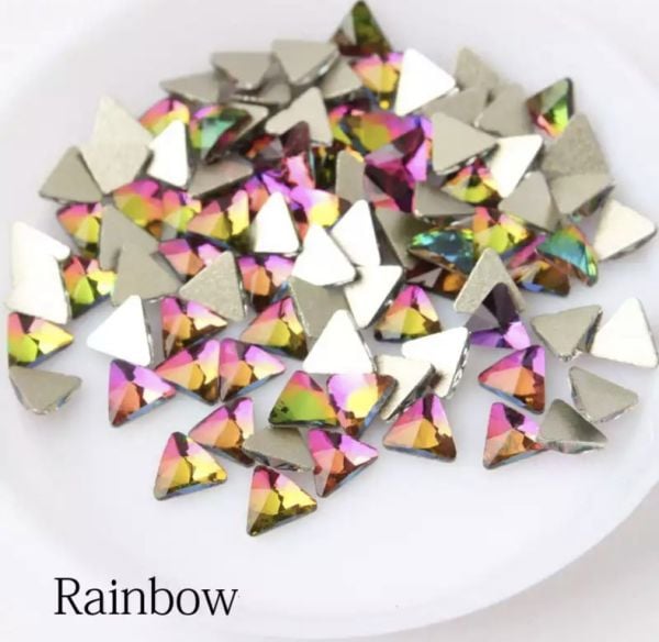 Taş Üçgen Rainbow 5mm 2 Adet