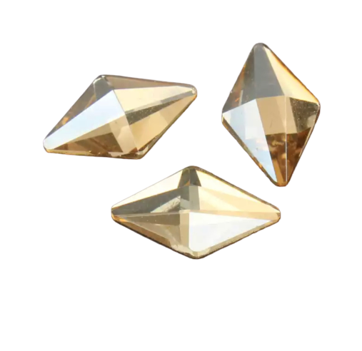 Taş Eşkenar Dörtgen Şampanya 6*10mm 2 Adet