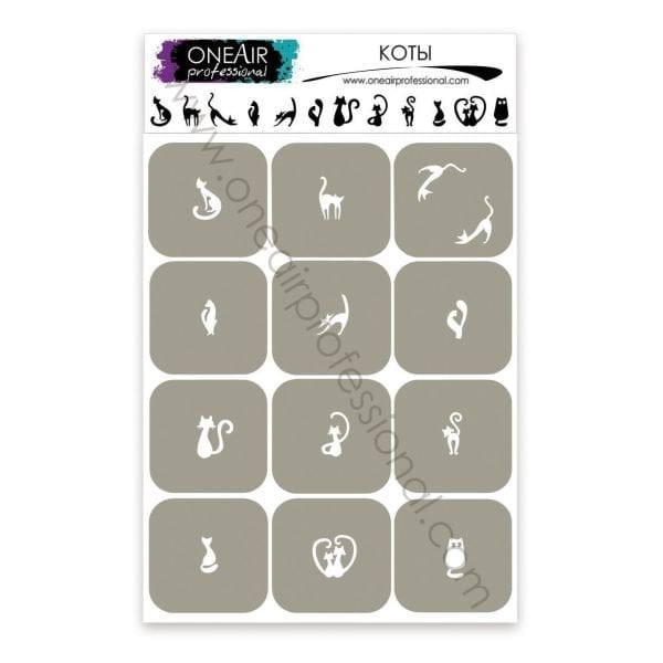 OneAir AirBrush Şablonu Kediler