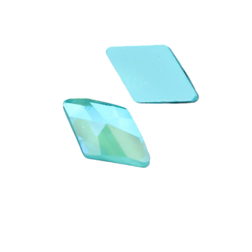 Taş Eşkenar Dörtgen Royal Aquamarine 6*10mm 2 Adet