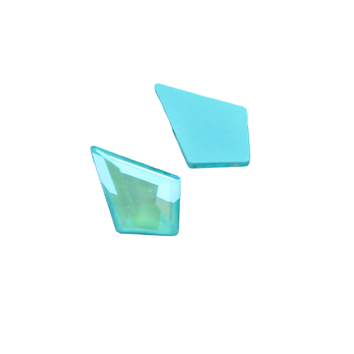 Taş Eşkenar Dörtgen Eğimli Royal Aquamarine 5.5*8.5mm 2 Adet