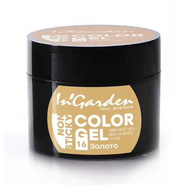 In'Garden Renkli Jel Boya Non Sticky 16 Altın (4g)