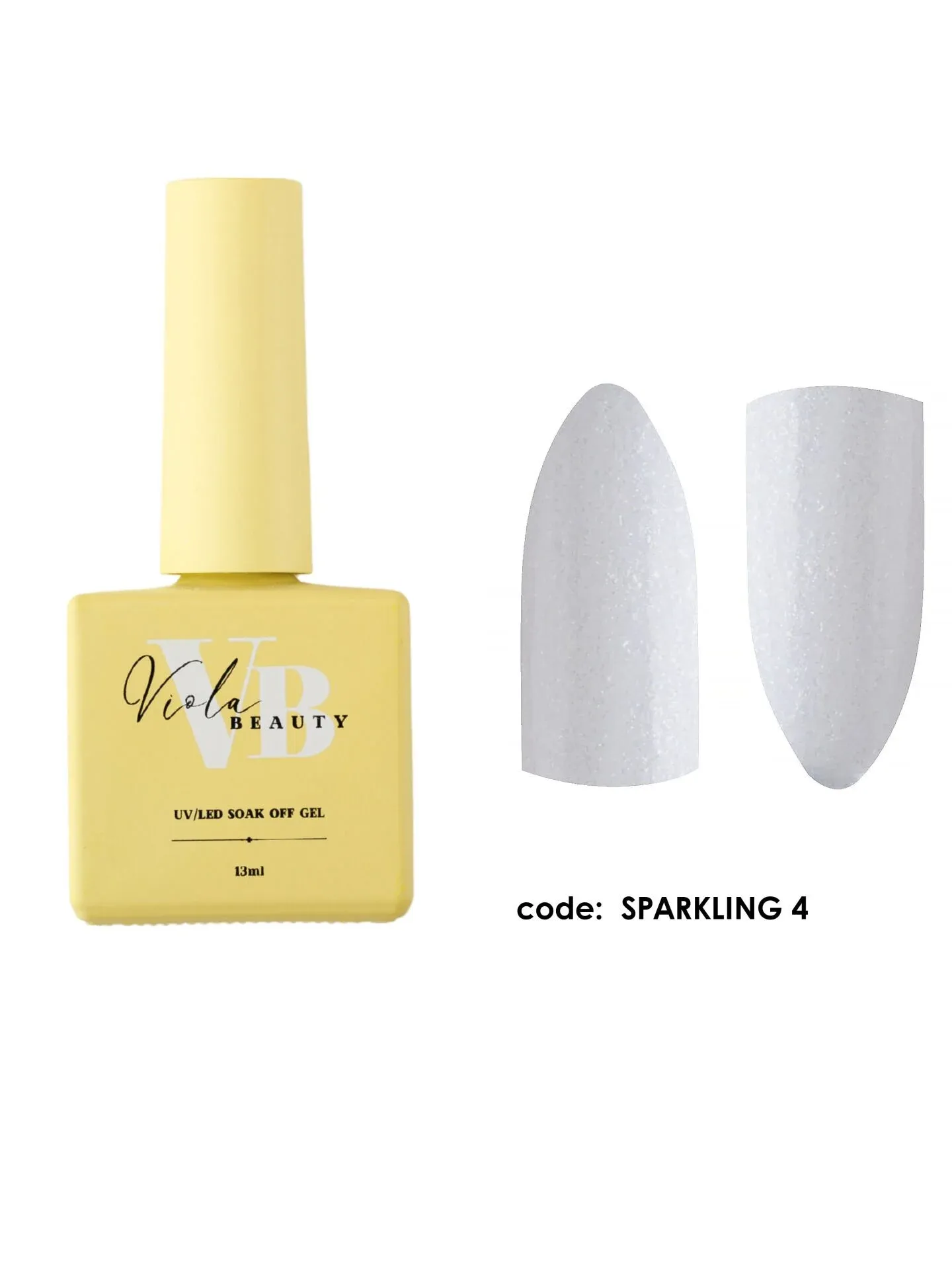Viola Beauty Sparkling Base Coat #04 - Simli Renkli Base Coat 13 ml