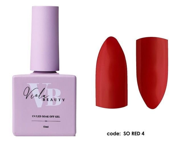 Viola Beauty Kalıcı Oje So Red #0004 13 ml