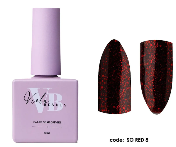 Viola Beauty Kalıcı Oje So Red #0008 13 ml