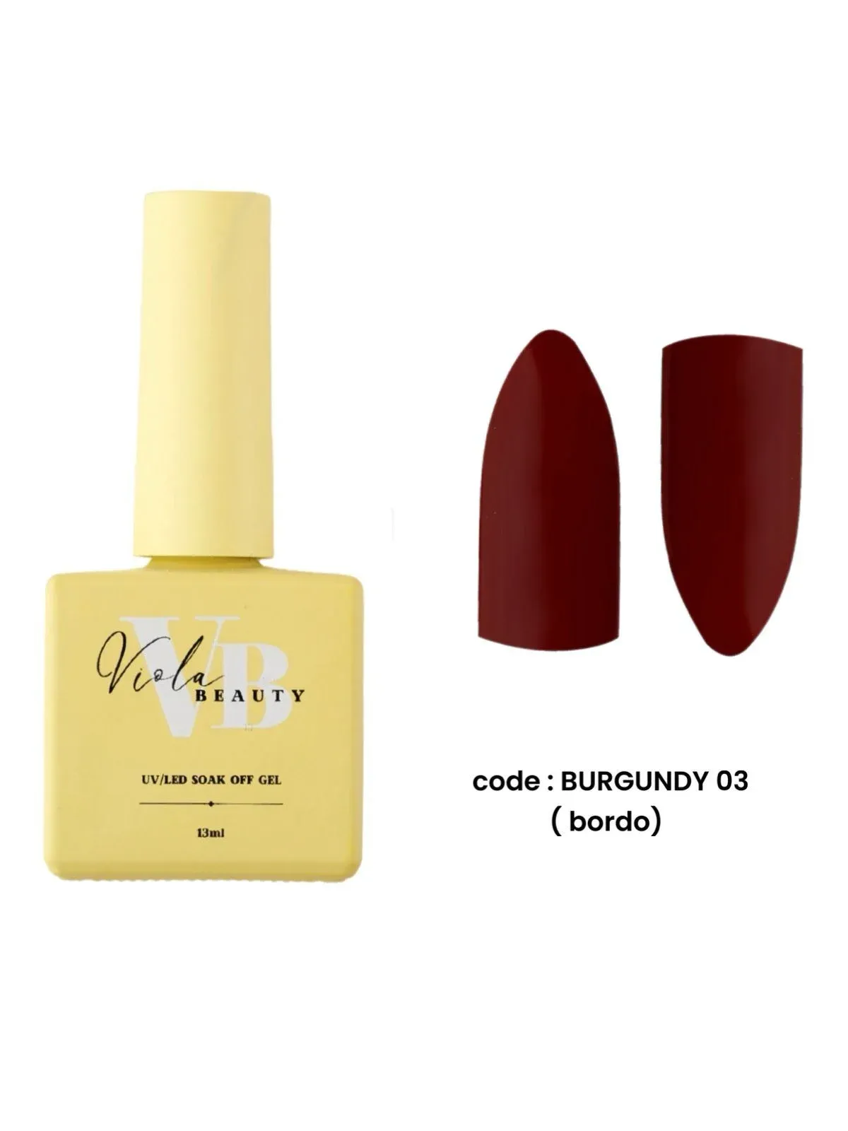Viola Beauty Kalıcı Oje Burgundy #0003 13 ml
