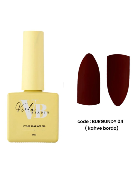 Viola Beauty Kalıcı Oje Burgundy #0004 13 ml