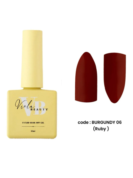 Viola Beauty Kalıcı Oje Burgundy #0006 13 ml