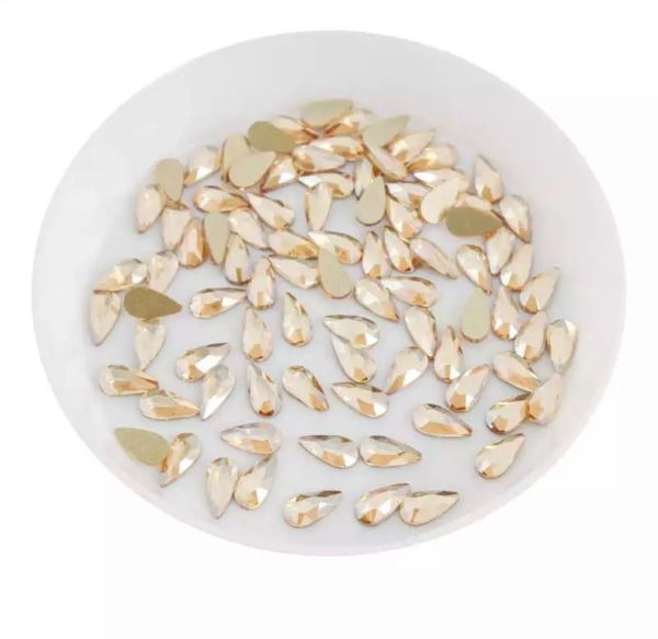 Taş Damla Şampanya 3*6mm 4 Adet