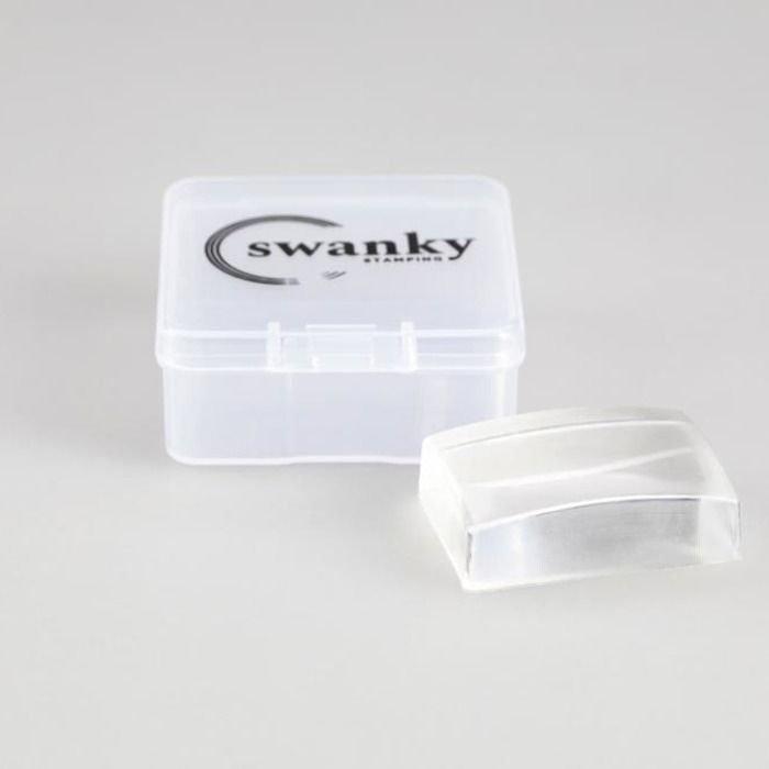 Swanky Stamping Şeffaf Dikdörtgen Kapaklı Stamper Yedek Silikonu