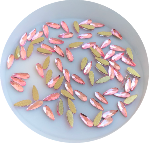 Taş Damla Lt.Pink 2*6mm 2 Adet