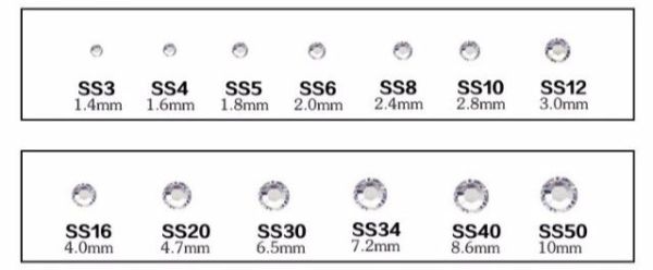 Taş Straz Blue Zircon Karışık Boy ss4-ss10 100 Adet