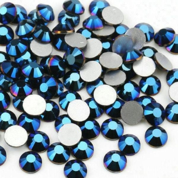 Taş Straz Metalic Blue Karışık Boy ss3-ss10 100 Adet