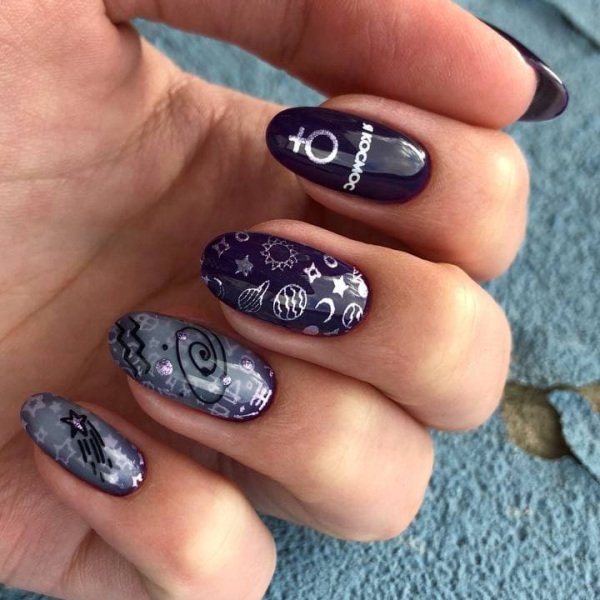Swanky Stamping Oje Metalik Mor 01 (10 ml)