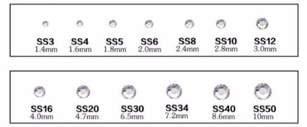 Taş Straz Shampagne Karışık Boy ss3-ss10 100 Adet