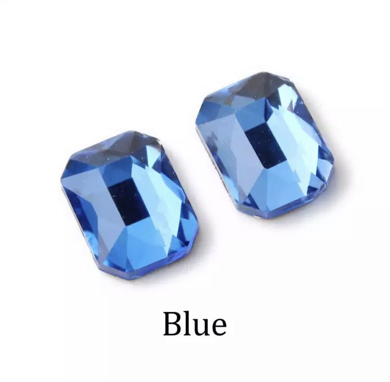 Taş Dikdörtgen Sapphire 6*8mm 2 Adet