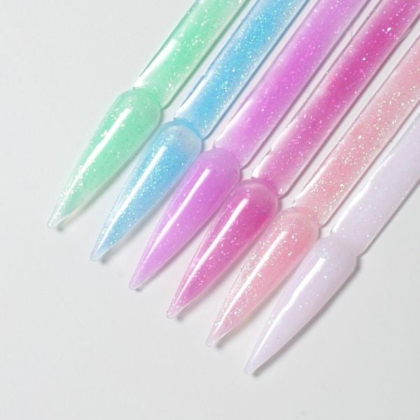 İva Nails Rubber Base Flakes Of Joy №4 (8ml)