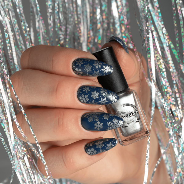 Swanky Stamping Oje Metalik Gri M126 (6 ml)
