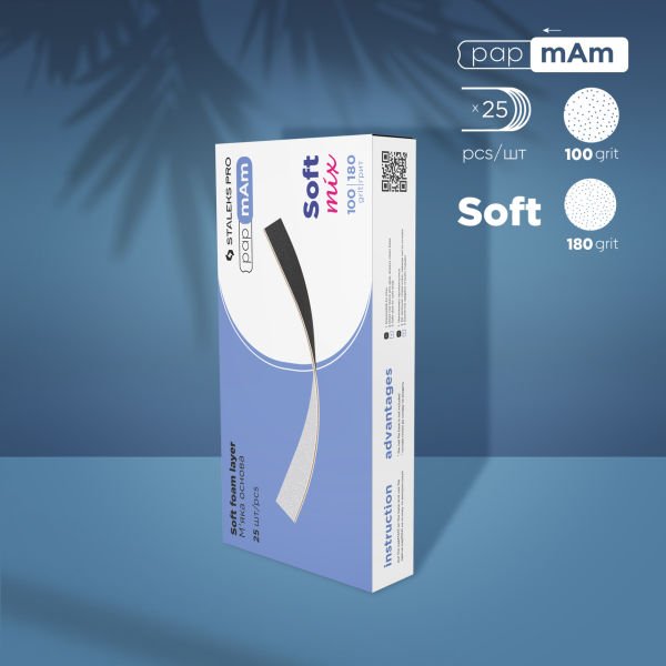 Staleks Expert Yedek PapmAm Mix Çift Taraflı Törpüler, 100/180 Grit (25 Adet)