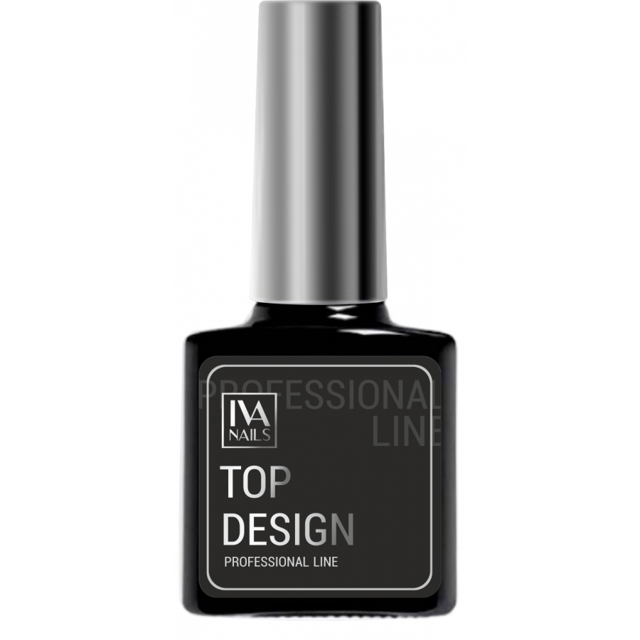 Iva Nails Design Nail Art Top Coat  (8ml) (Şeffaf, Yapışkansız)