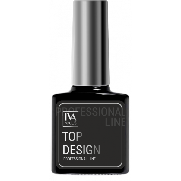 Iva Nails Design Nail Art Top Coat  (8ml) (Şeffaf, Yapışkansız)
