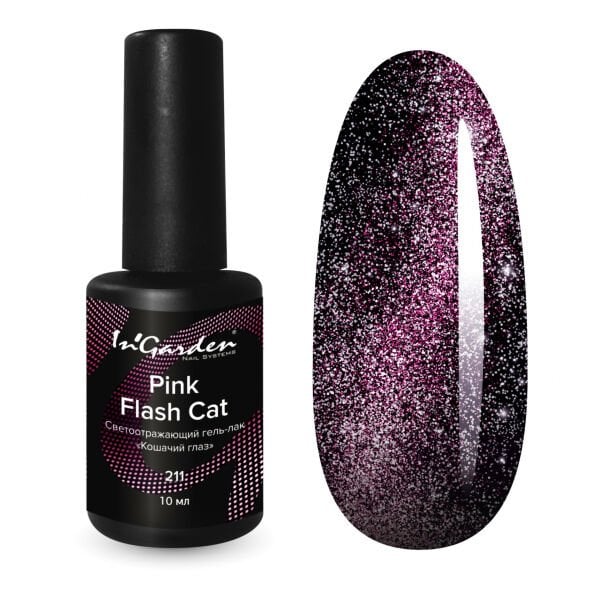 In'Garden Kalıcı Oje Flash Kedi Gözü 211 Pink (10ml)