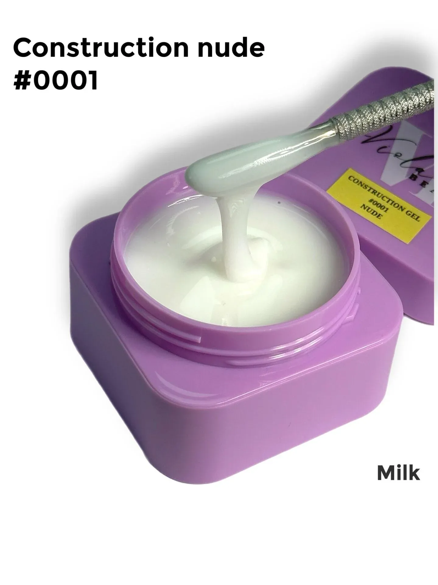 Viola Beauty Construction Gel Nude #0001 - Orta Akışkan Builder Jel 50 ml