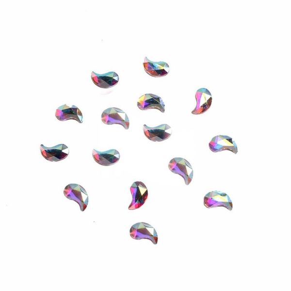 Taş Su Damlası Crystal AB 4*6mm 2 Adet