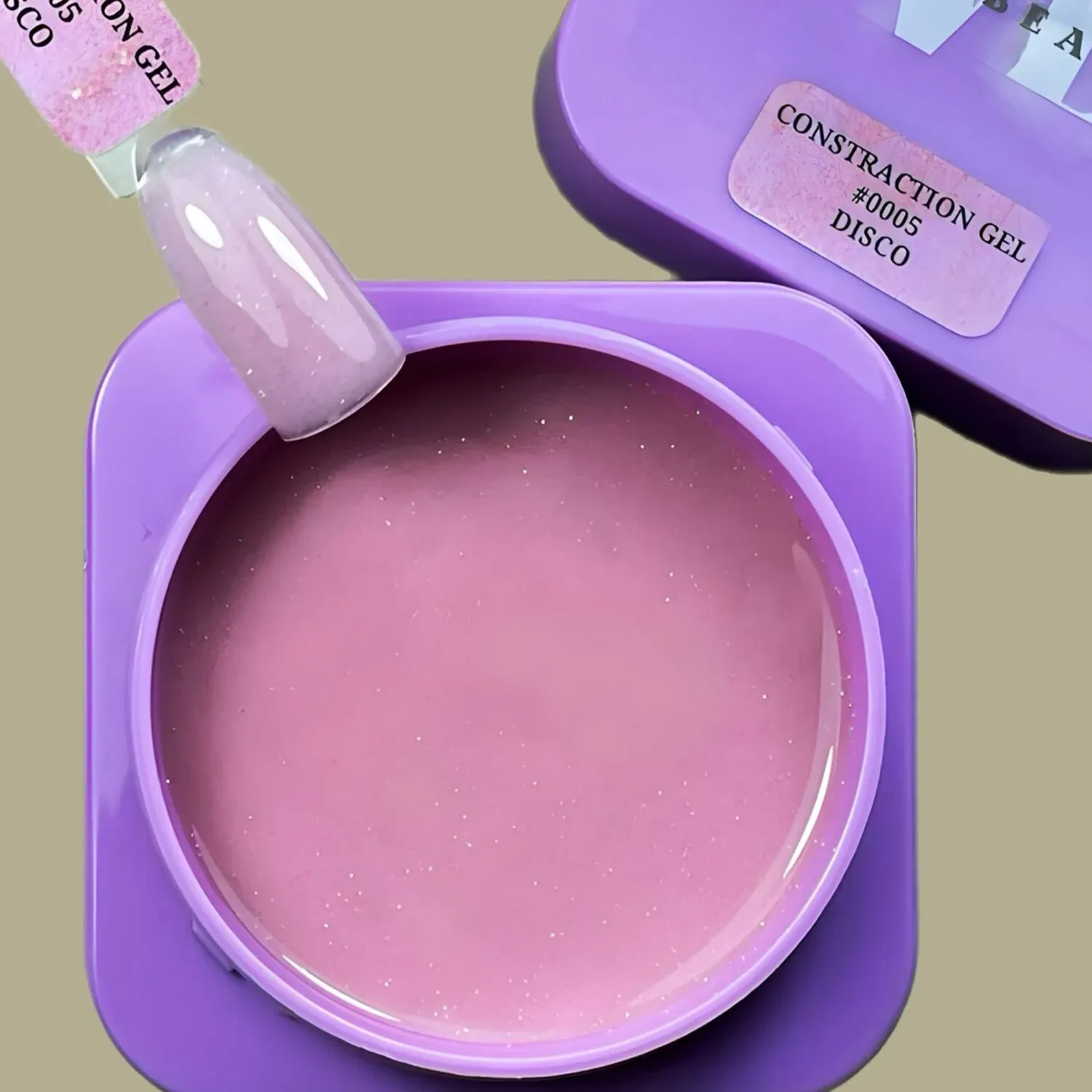 Viola Beauty Constraction Gel Disco #0005 - Orta Akışkan Simli Jel 30 ml