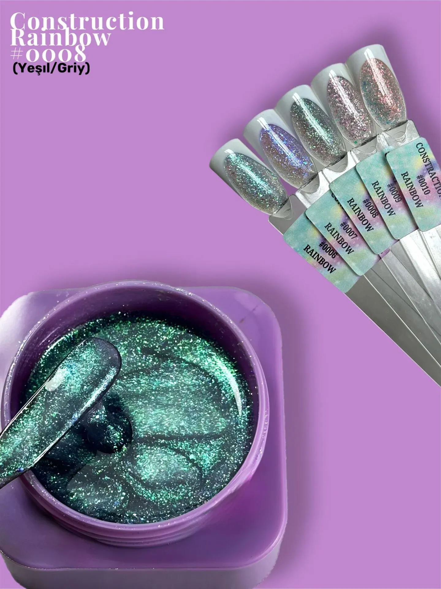 Viola Beauty Constraction Gel Rainbow #0008 - Orta Akışkan Builder Jel 30 ml