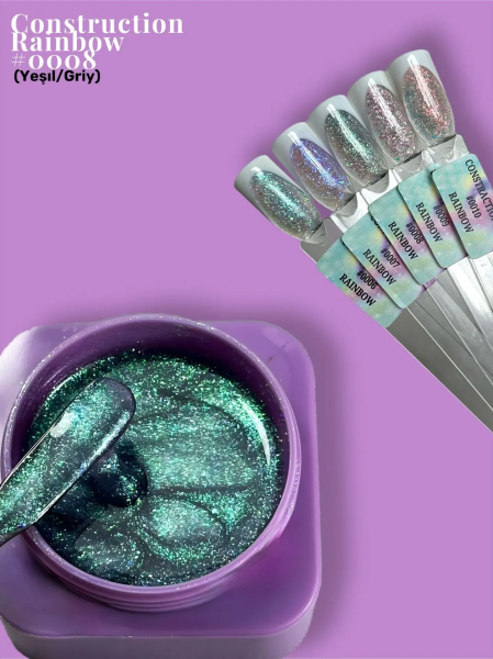 Viola Beauty Constraction Gel Rainbow #0008 - Orta Akışkan Builder Jel 30 ml