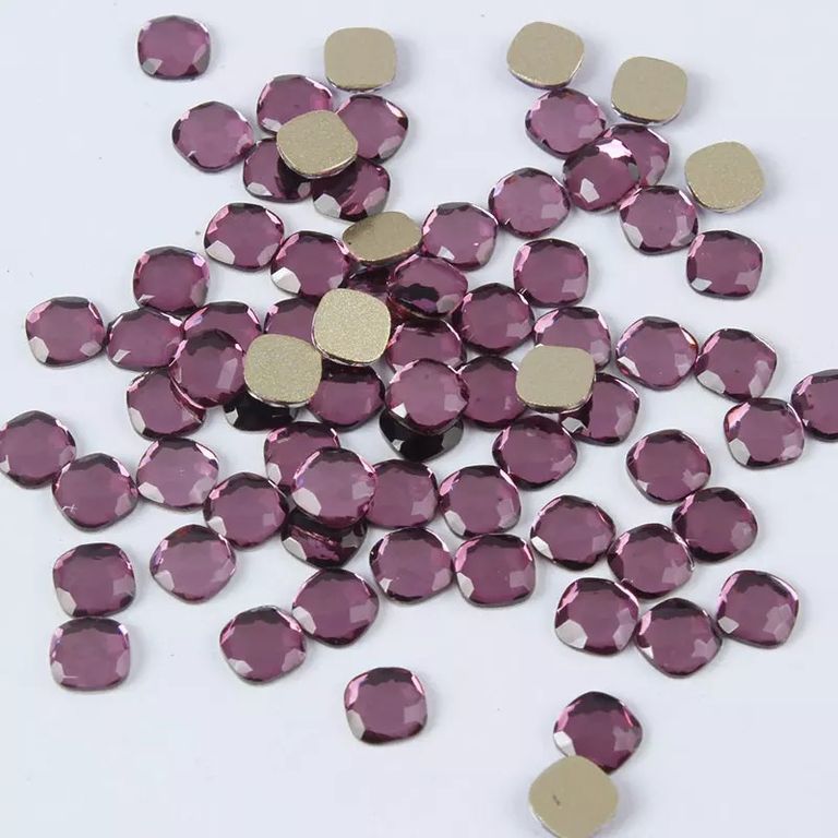 Taş Yumuşak Kare Ametist 5mm 2 Adet