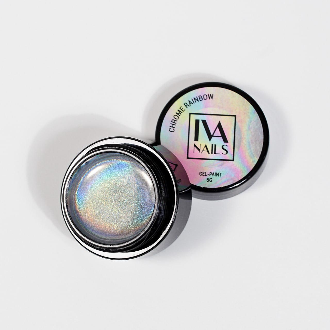 İva Nails Holografik Gökkuşağı Renkli Jel Boya Rainbow Chrome (5g)