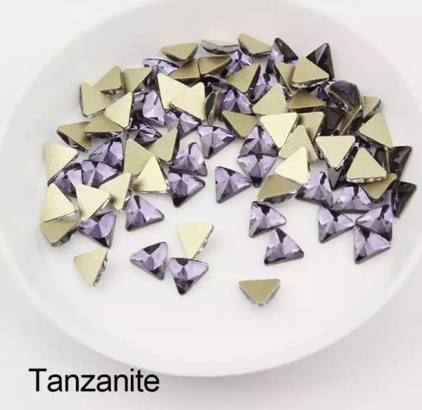 Taş Üçgen Tanzanite 5mm 2 Adet