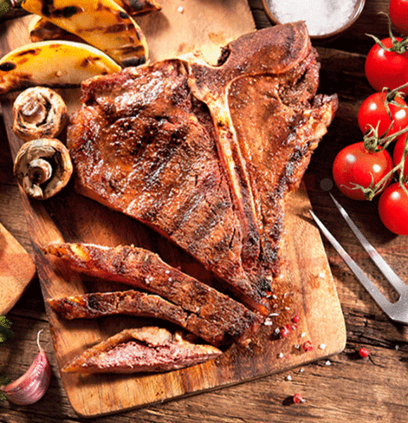 T-Bone Steak Prime 1 Kg, BMS 2, Grade Quality A2  (1)