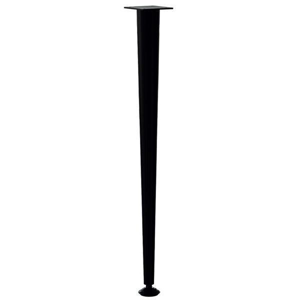 Hafele Adda Ahşap İçin Masa Ayağı 42-16x410mm, Siyah Renk