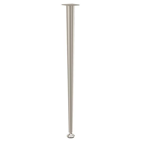 Hafele Dora Ahşap İçin Masa Ayağı 42-16x710mm, Paslanmaz Çelik Renk