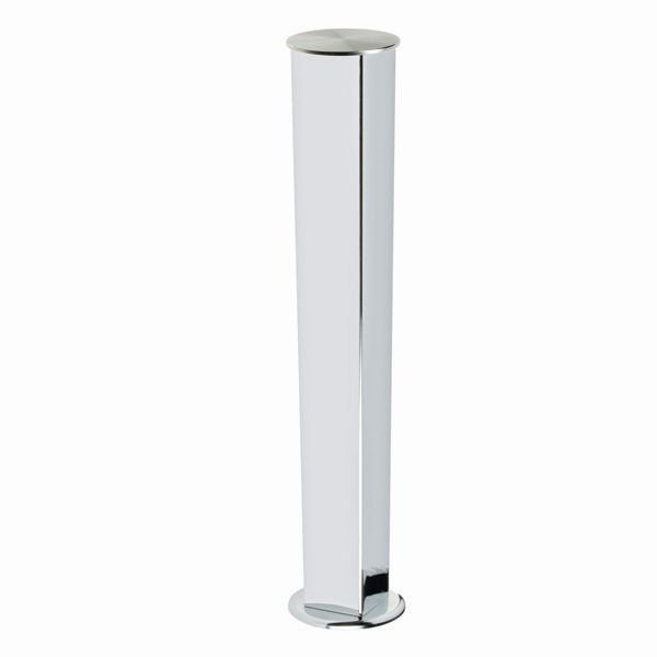 Hafele Cam İçin Masa Ayağı 50x710mm, Mat Krom Renk