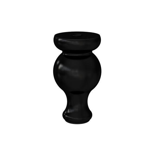 Hafele Lady Meşale Mobilya Ayağı 70x120mm, Siyah Renk
