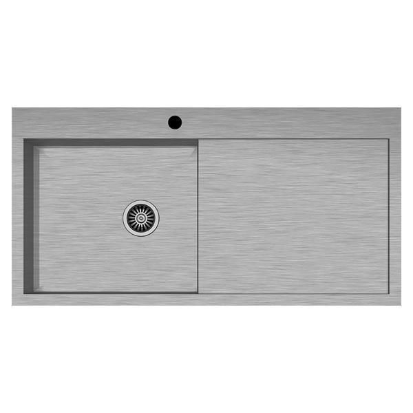 Hafele Novara Plus01 Eviye Seti 1000x510mm Fırçl. Sağ (Sifonsuz)