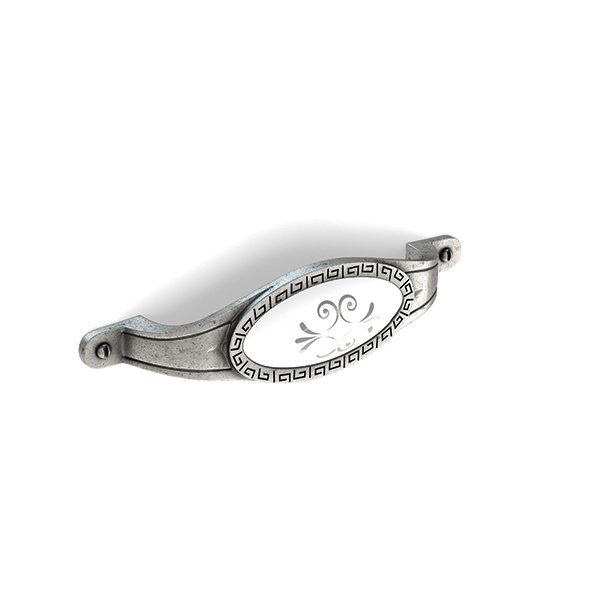 Hafele Betty 96mm Kulp, Antik Gümüş Renk