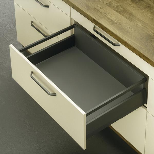Hafele Matrix Box P, Kare Bordürlü Antrasit 300mm - Vidalı